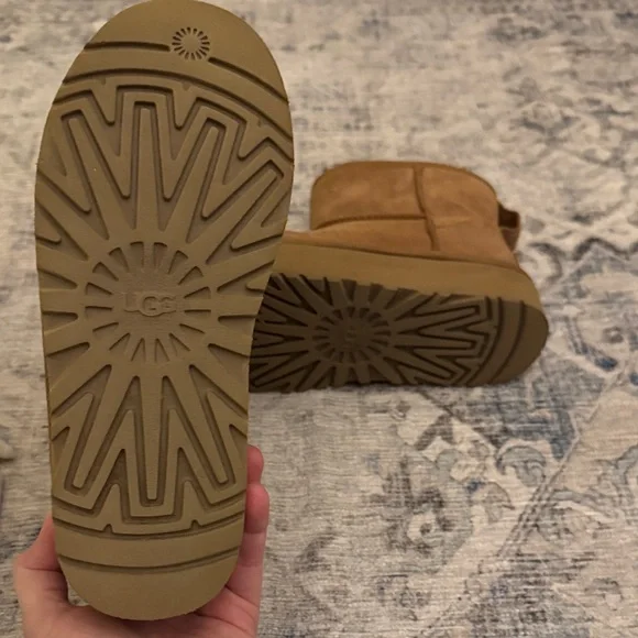 UGG Tan Shearling Lined Boots